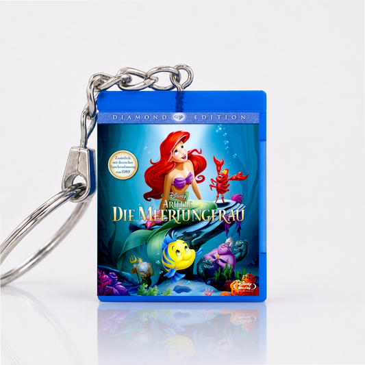 Arielle: Die Meerjungfrau - Film Miniatur Blu-Ray Hülle Schlüsselanhänger