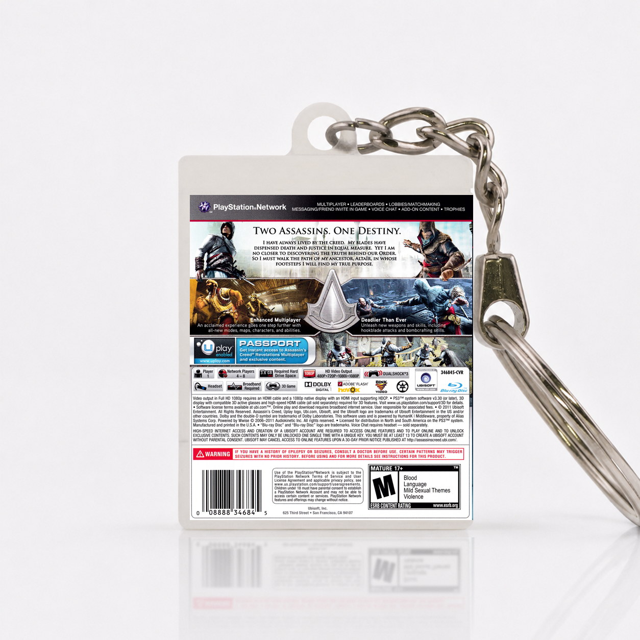 Assassin's Creed: Revelations - PS3 Miniatur Spielhülle Schlüsselanhänger