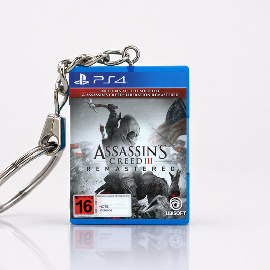 Assassin's Creed III: Remastered - PS4 Miniatur Spielhülle Schlüsselanhänger