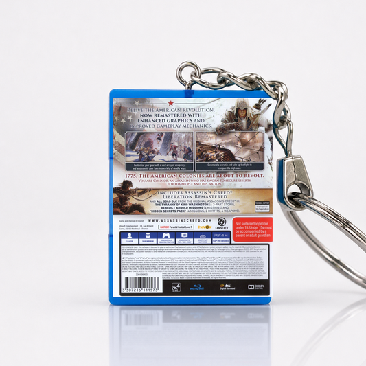 Assassin's Creed III: Remastered - PS4 Miniatur Spielhülle Schlüsselanhänger