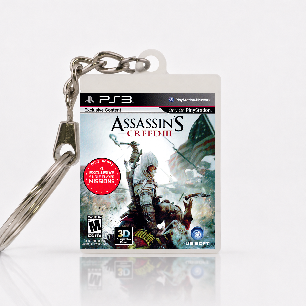 Assassin's Creed III - PS3 Miniatur Spielhülle Schlüsselanhänger