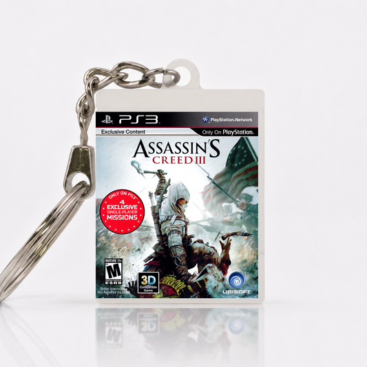 Assassin's Creed III - PS3 Miniatur Spielhülle Schlüsselanhänger