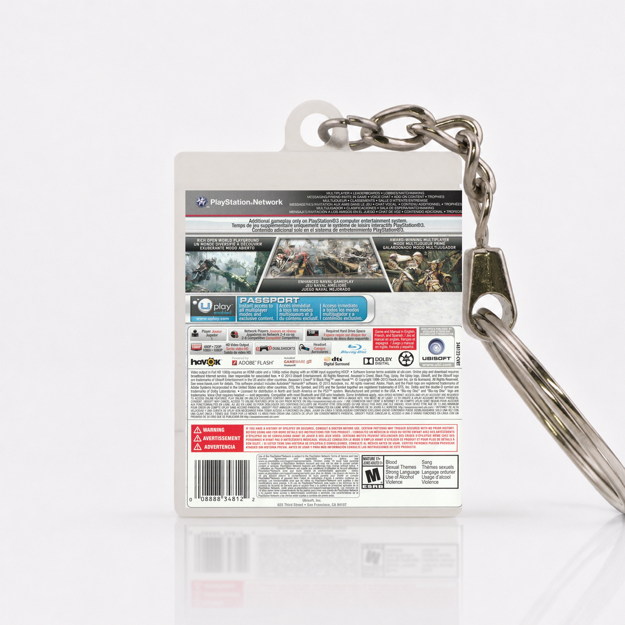Assassin's Creed IV: Black Flag - PS3 Miniatur Spielhülle Schlüsselanhänger