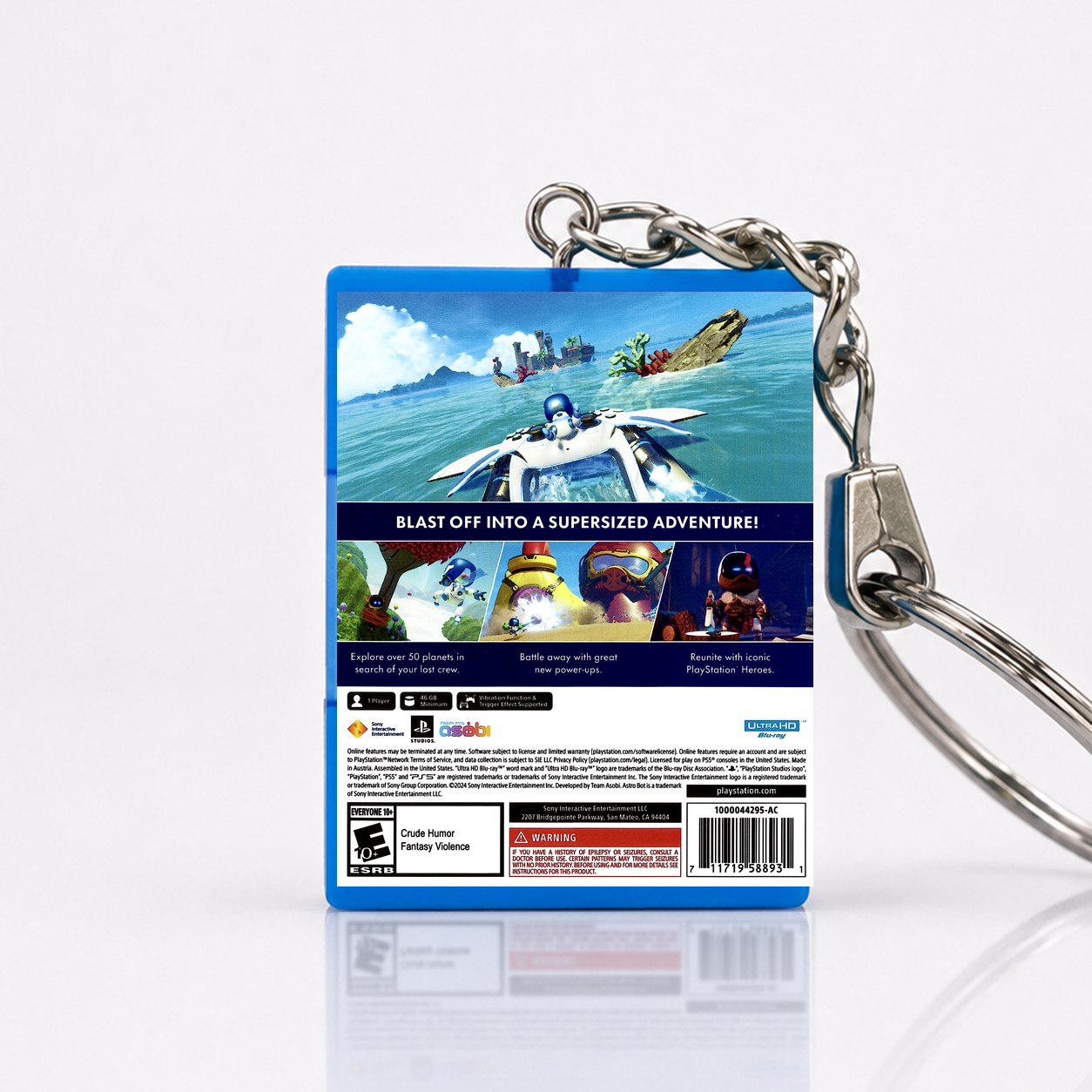 Astro Bot - PS5 Miniatur Spielhülle Schlüsselanhänger