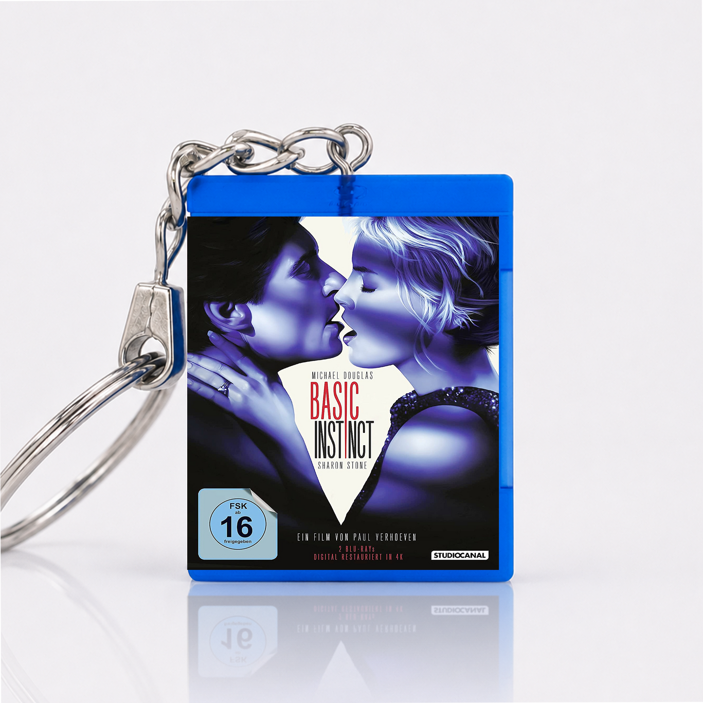Basic Instinct - Film Miniatur Blu-Ray Hülle Schlüsselanhänger