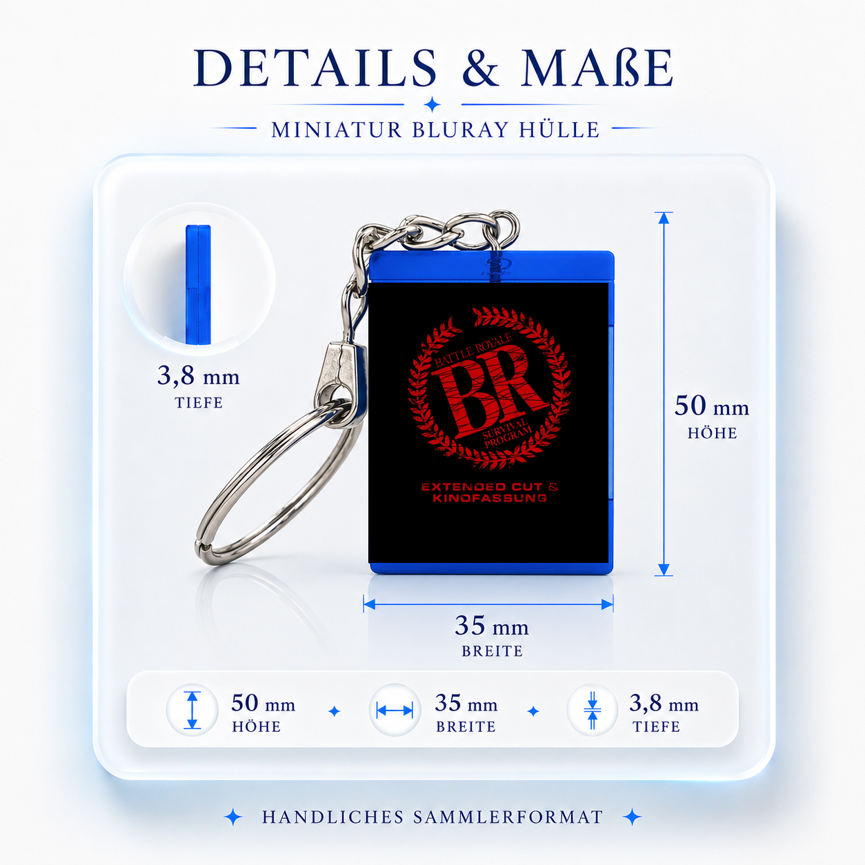 Battle Royale - Movie Miniature Blu-Ray Case Keychain