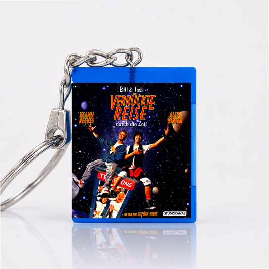 Bill & Teds verrückte Reise durch die Zeit - Film Miniatur Blu-Ray Hülle Schlüsselanhänger