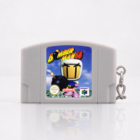 Bomber Man 64 - N64 Miniatur Spielmodul Schlüsselanhänger