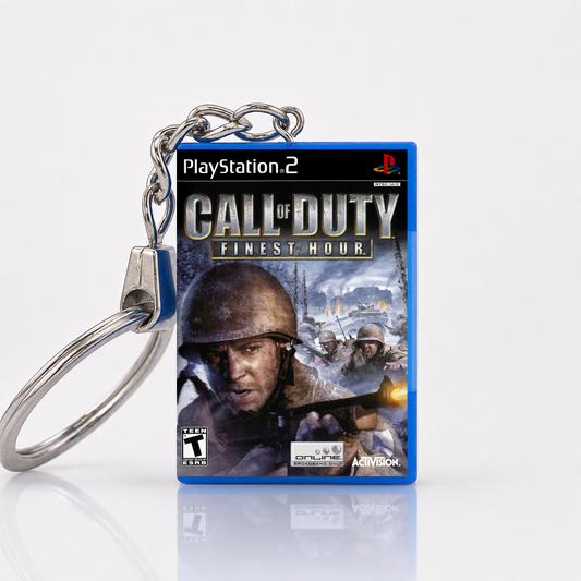 Call Of Duty: Finest Hour - PS2 Miniatur Spielhülle Schlüsselanhänger