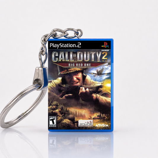 Call Of Duty 2: Big Red One - PS2 Miniatur Spielhülle Schlüsselanhänger