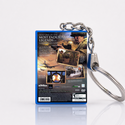 Call Of Duty 2: Big Red One - PS2 Miniatur Spielhülle Schlüsselanhänger
