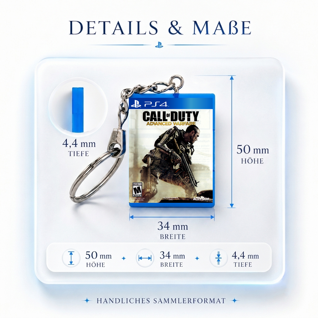 Call of Duty: Advanced Warfare - PS4 Miniatur Spielhülle Schlüsselanhänger