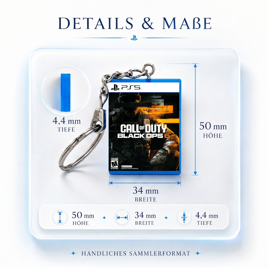Call of Duty: Black Ops 6 - PS5 Miniatur Spielhülle Schlüsselanhänger