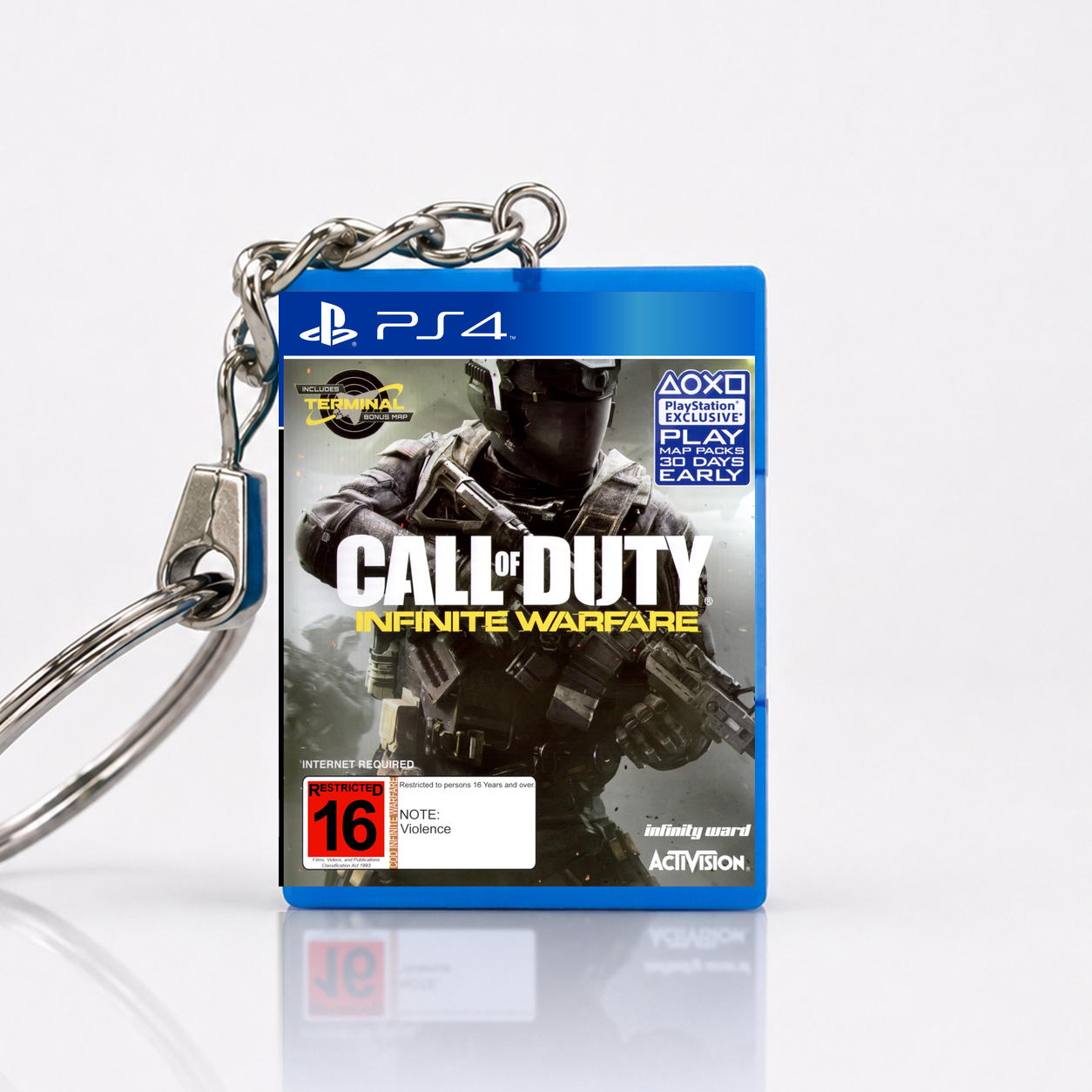 Call of Duty: Infinite Warfare - PS4 Miniatur Spielhülle Schlüsselanhänger