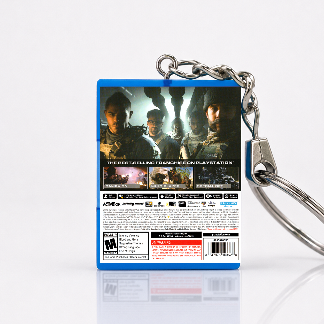 Call of Duty: Modern Warfare II - PS5 Miniatur Spielhülle Schlüsselanhänger