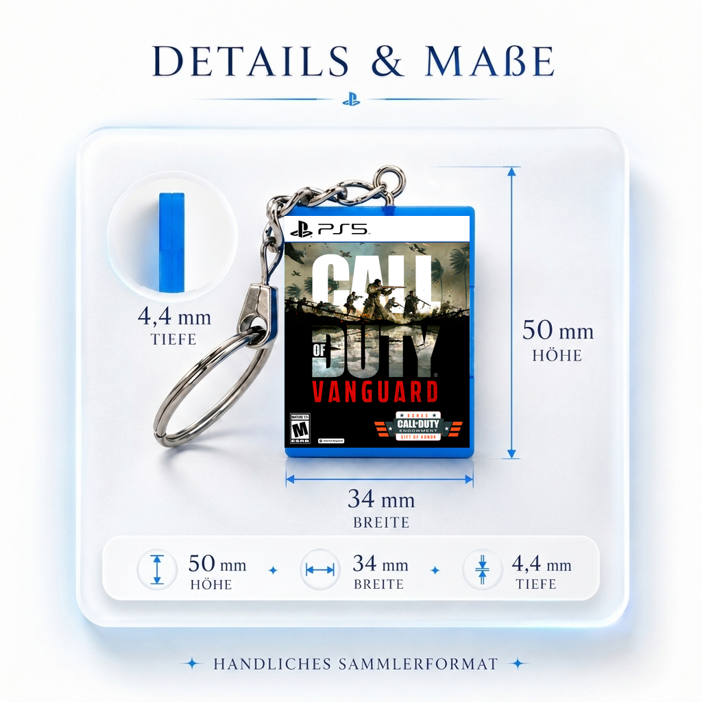 Call of Duty: Vanguard - PS5 Miniatur Spielhülle Schlüsselanhänger