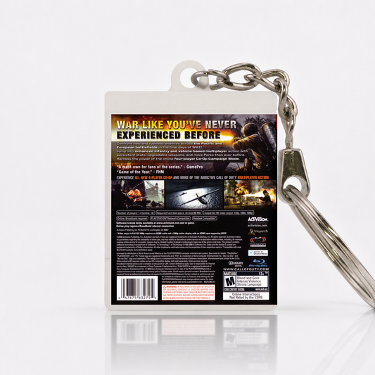 Call of Duty: World at War - PS3 Miniatur Spielhülle Schlüsselanhänger