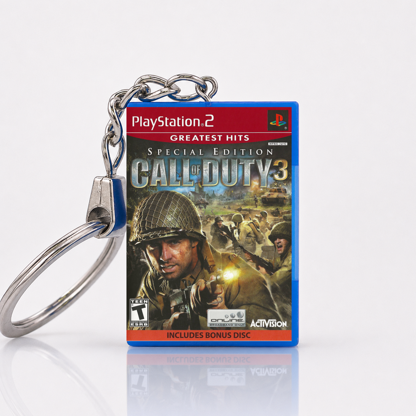 Call of Duty 3: Special Edition - PS2 Miniatur Spielhülle Schlüsselanhänger