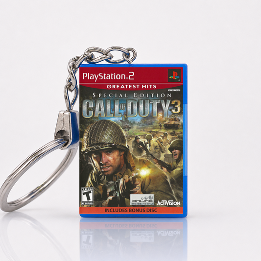 Call of Duty 3: Special Edition - PS2 Miniatur Spielhülle Schlüsselanhänger