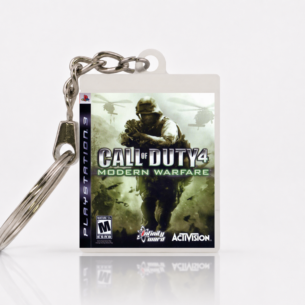 Call of Duty 4: Modern Warfare - PS3 Miniatur Spielhülle Schlüsselanhänger