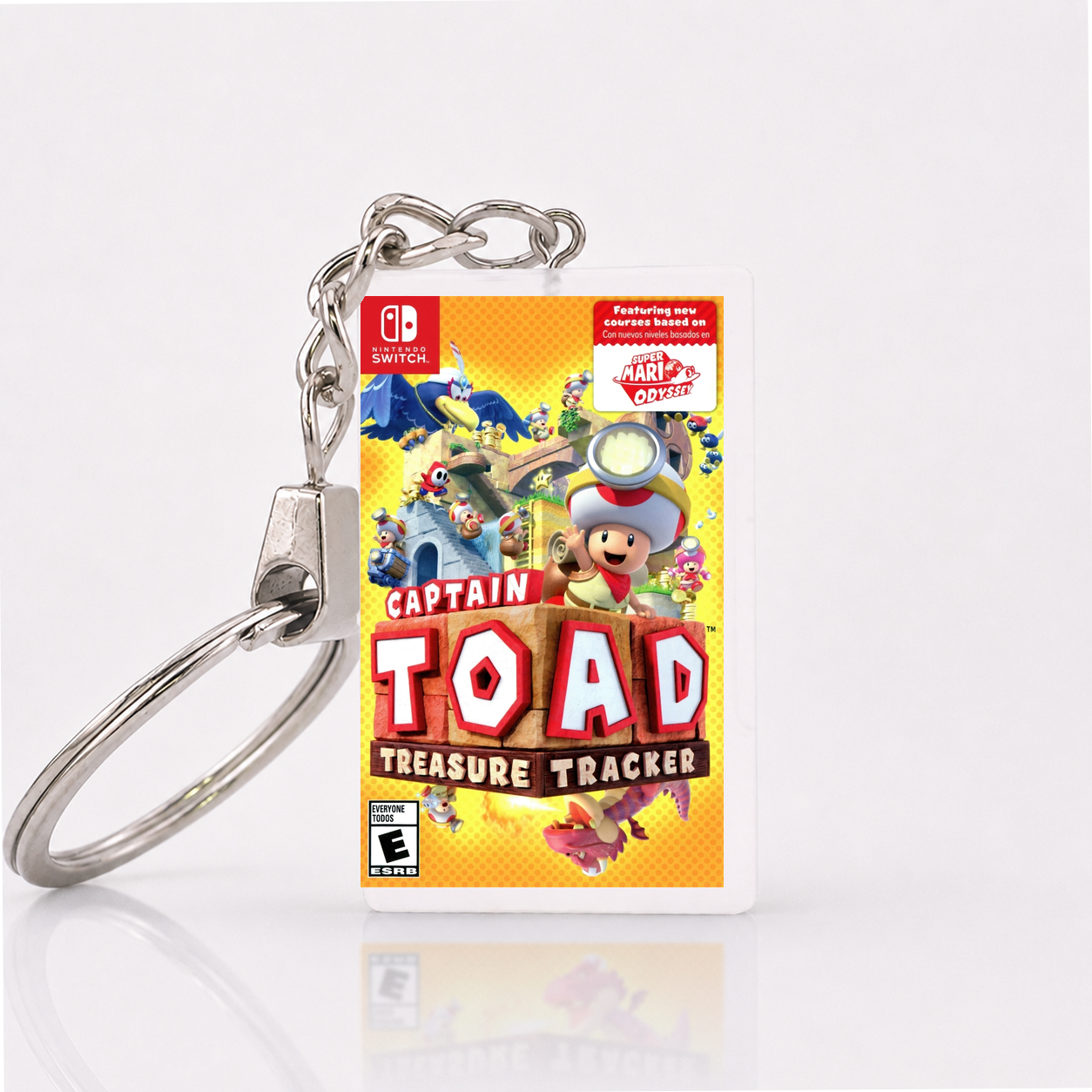 Captain Toad: Treasure Tracker - Switch Miniatur Spielhülle Schlüsselanhänger
