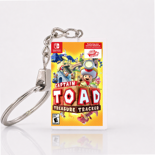 Captain Toad: Treasure Tracker - Switch Miniatur Spielhülle Schlüsselanhänger