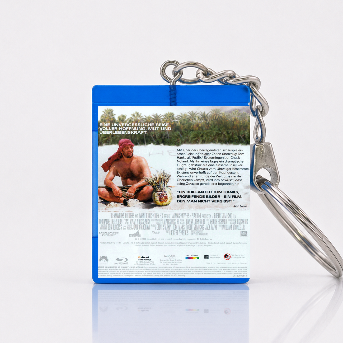 Cast Away: Film Miniature Blu-Ray Case Keychain