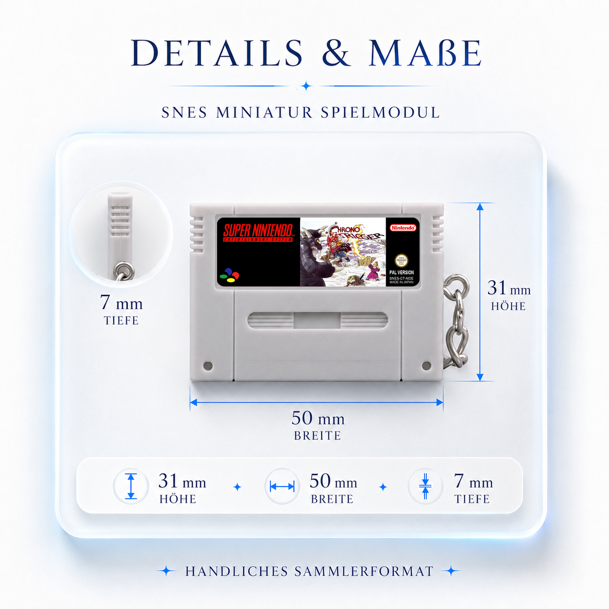Chrono Trigger - SNES Miniature Game Cartridge Keychain