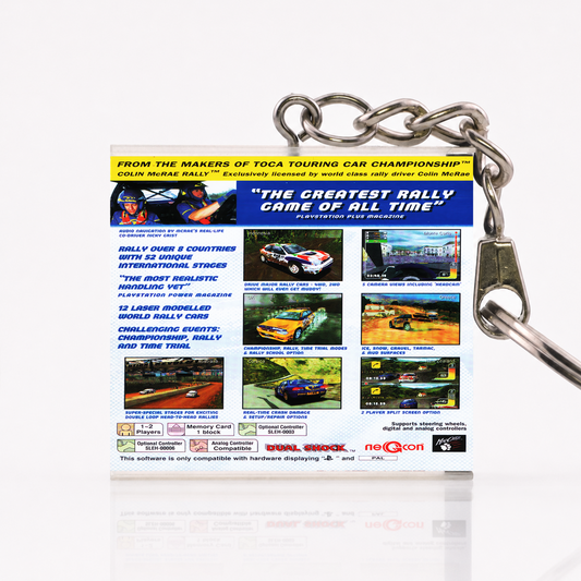 Colin McRae Rally - PS1 Miniatur Spielhülle Schlüsselanhänger