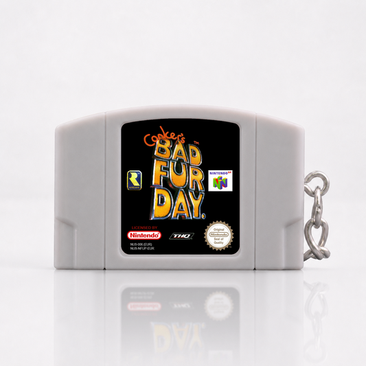 Conker's Bad Fur Day - N64 Miniatur Spielmodul Schlüsselanhänger