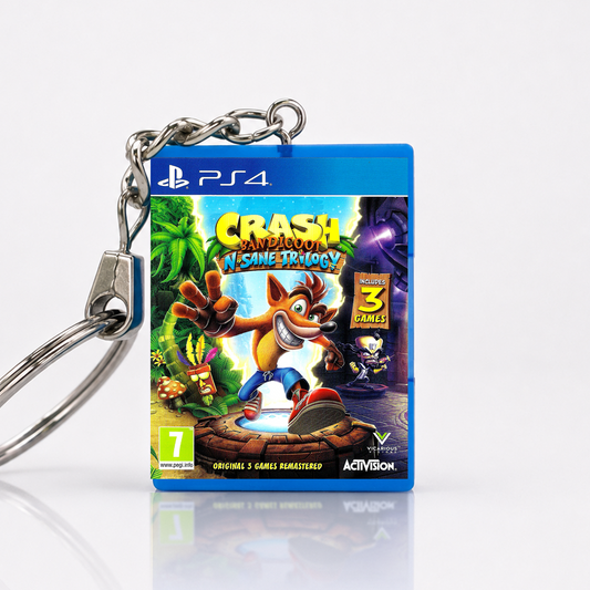 Crash Bandicoot N. Sane Trilogy - PS4 Miniatur Spielhülle Schlüsselanhänger