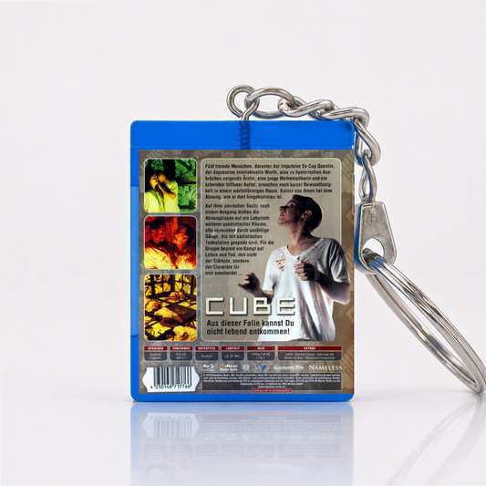 Cube - Film Miniatur Blu-Ray Hülle Schlüsselanhänger