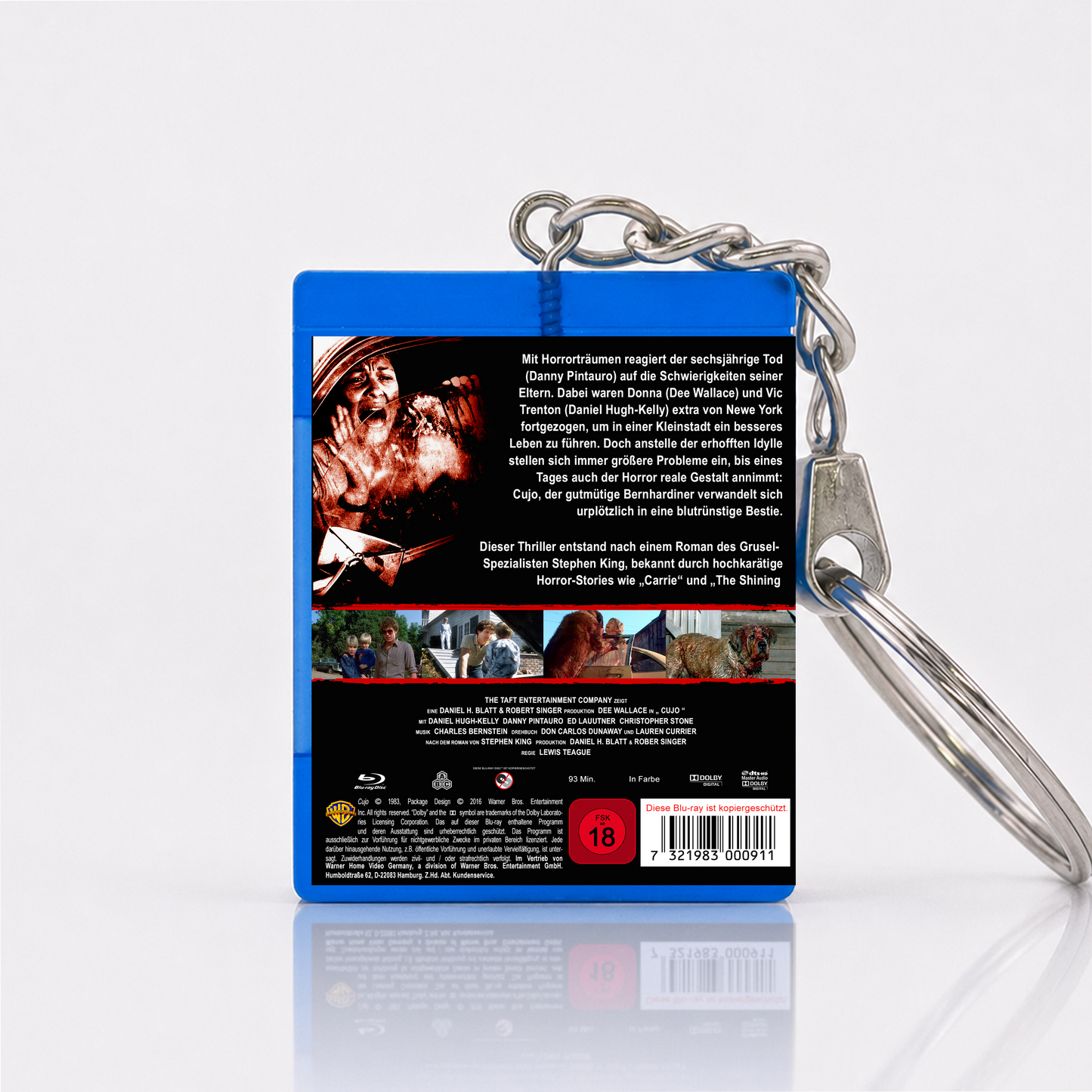 Cujo - Film Miniatur Blu-Ray Hülle Schlüsselanhänger