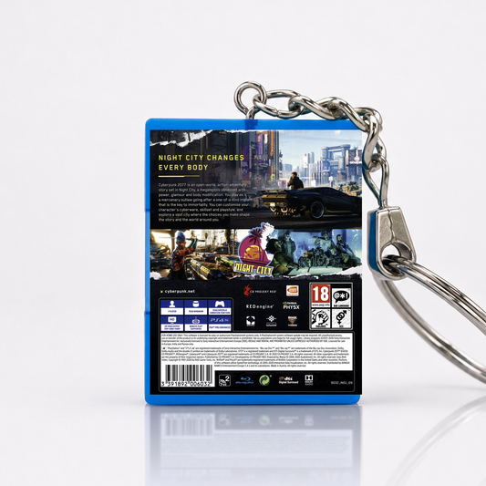 Cyberpunk 2077 - PS4 Miniatur Spielhülle Schlüsselanhänger