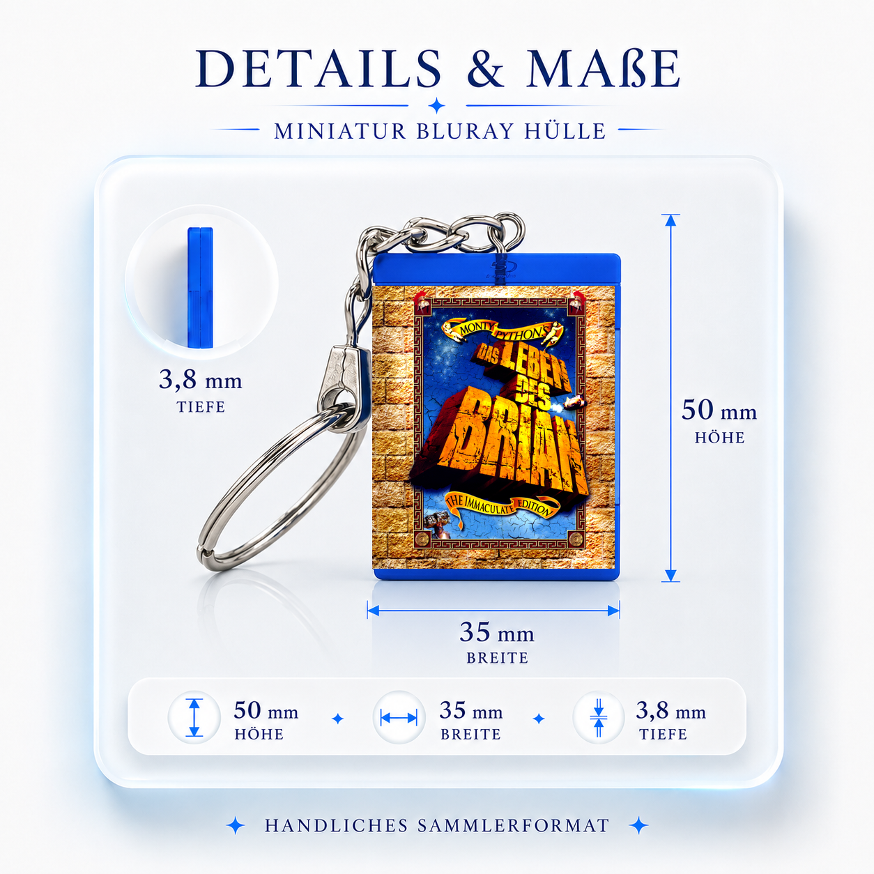 Life of Brian - Movie Miniature Blu-Ray Case Keychain