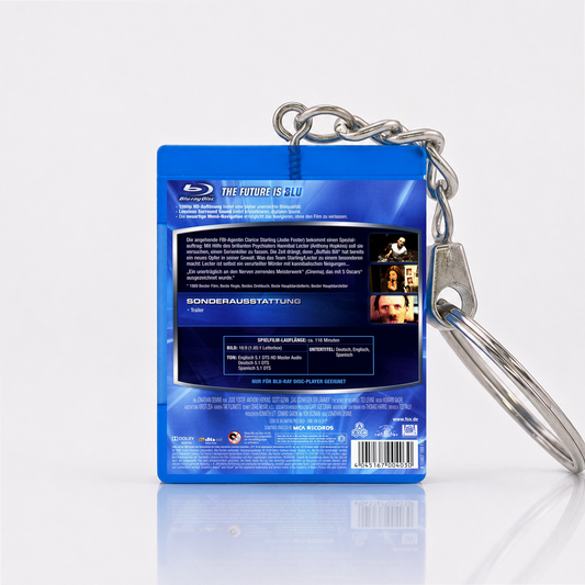 Das Schweigen der Lämmer - Film Miniatur Blu-Ray Hülle Schlüsselanhänger