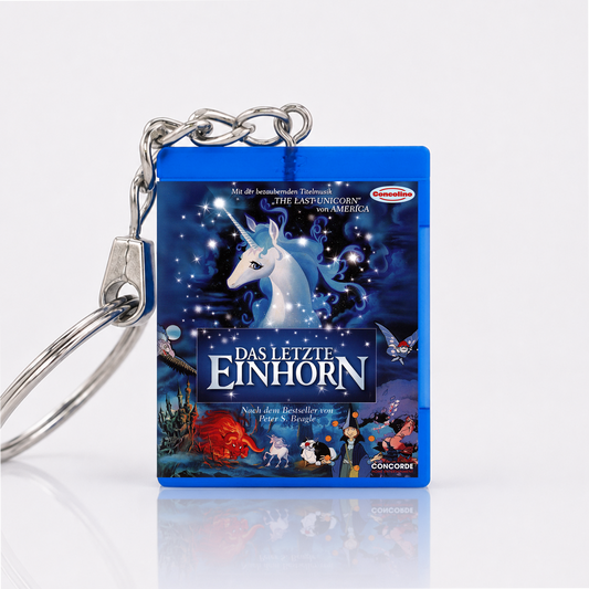 Das letzte Einhorn - Film Miniatur Blu-Ray Hülle Schlüsselanhänger
