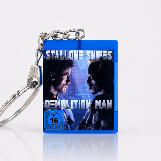 Demolition Man - Film Miniatur Blu-Ray Hülle Schlüsselanhänger