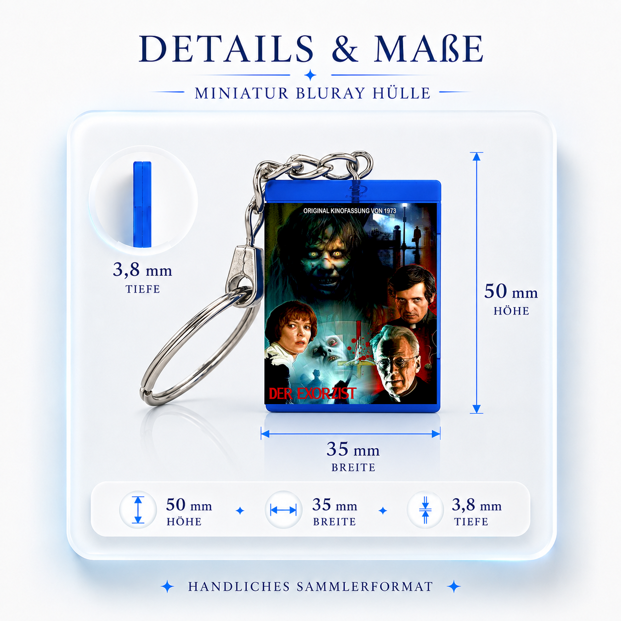 The Exorcist - Movie Miniature Blu-Ray Case Keychain