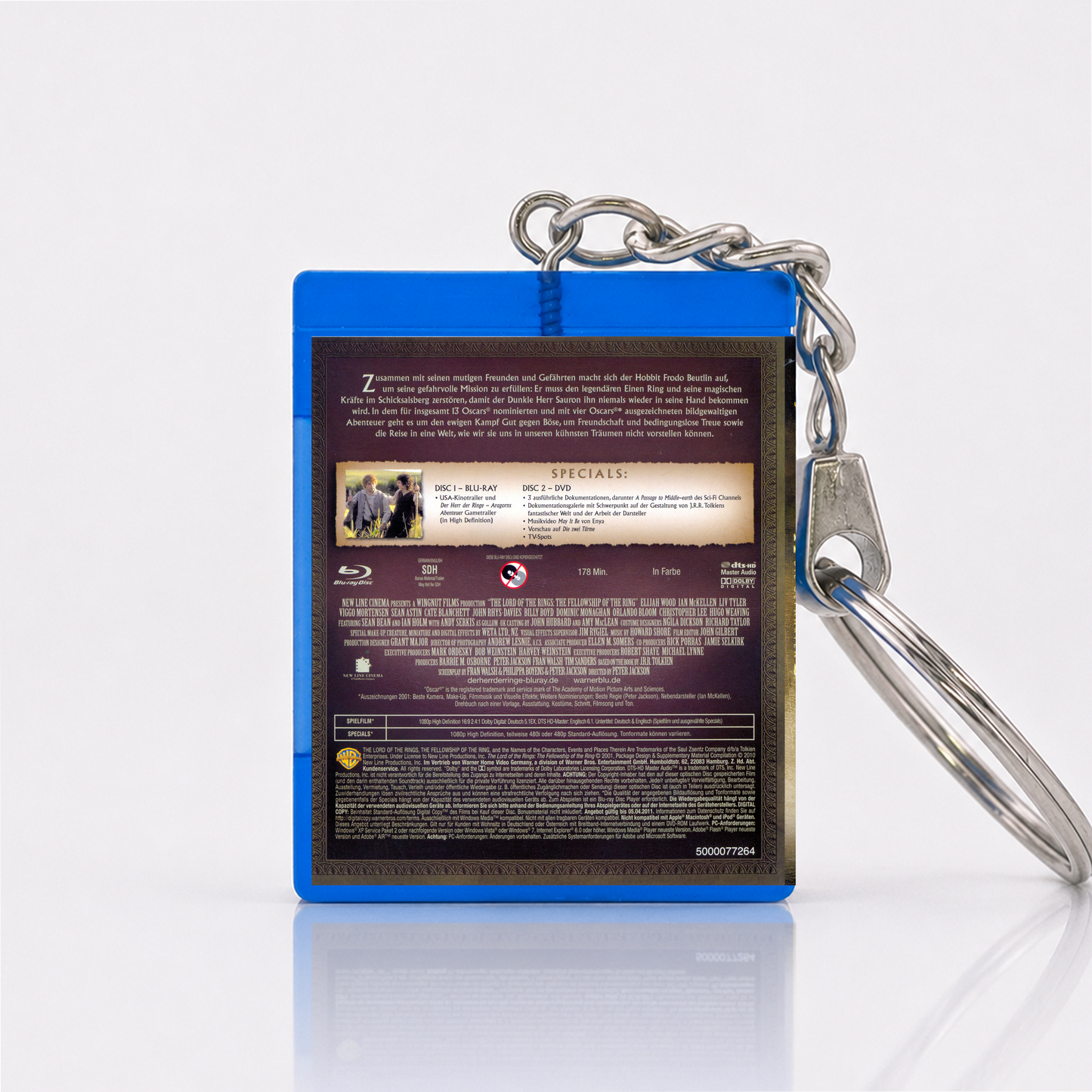 The Lord of the Rings: The Fellowship of the Ring - Movie Miniature Blu-Ray Case Keychain