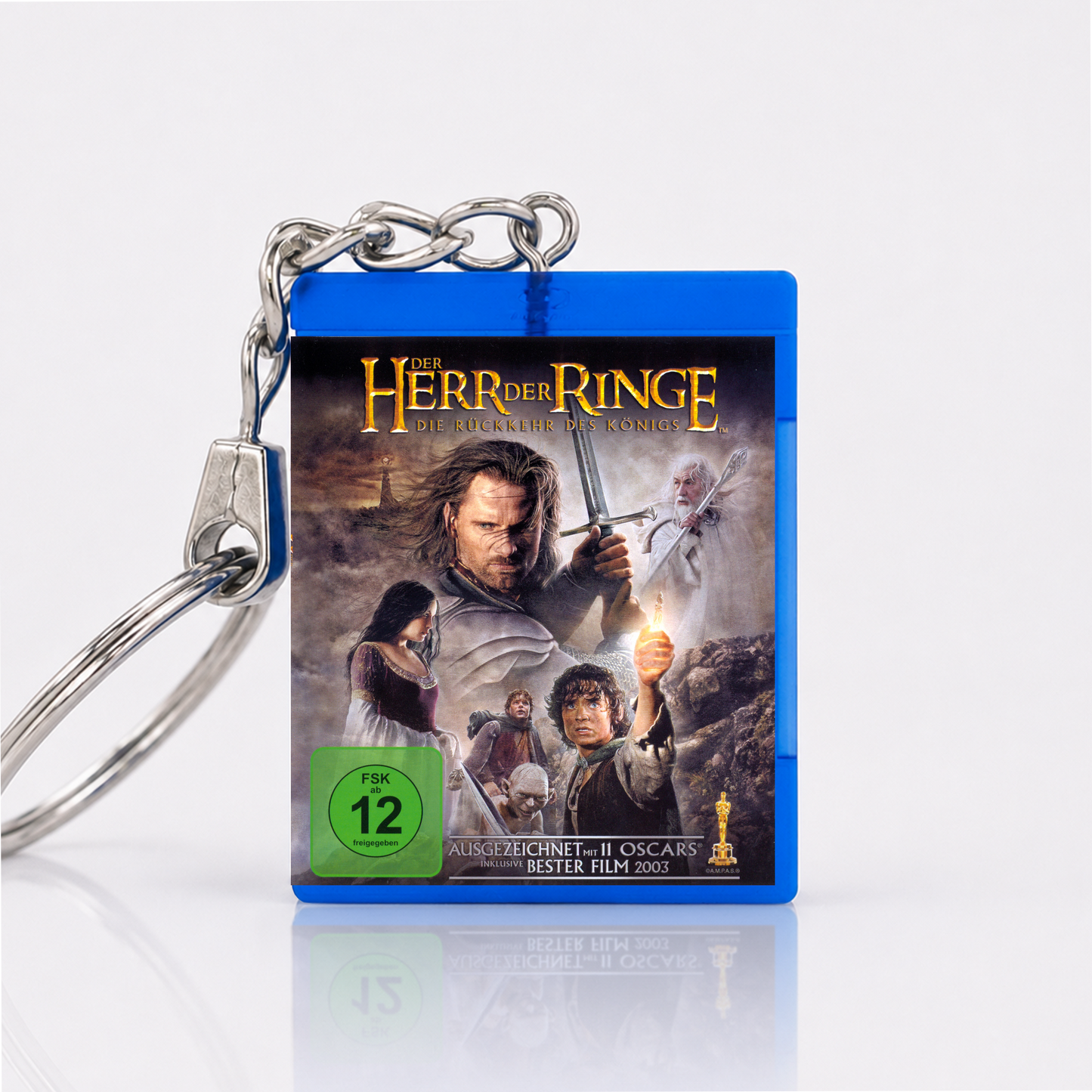 Der Herr der Ringe: Die Rückkehr des Königs - Film Miniatur Blu-Ray Hülle Schlüsselanhänger