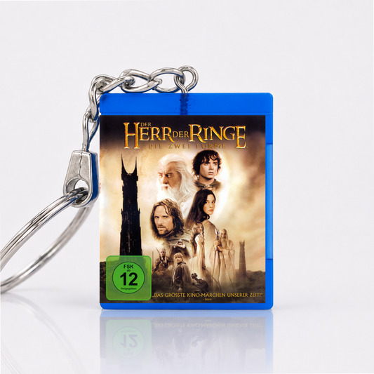 Der Herr der Ringe: Die zwei Türme - Film Miniatur Blu-Ray Hülle Schlüsselanhänger