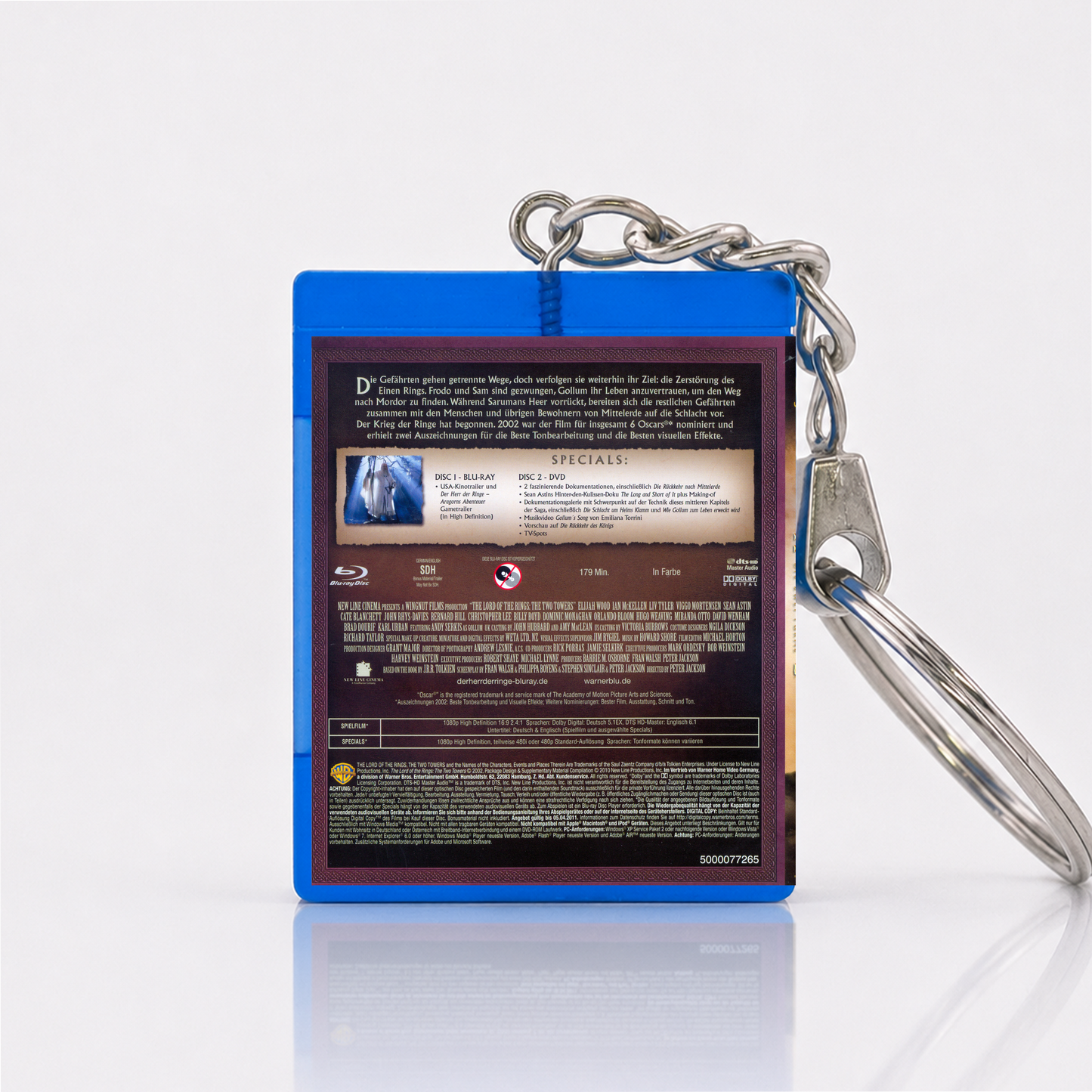 The Lord of the Rings: The Two Towers - Movie Miniature Blu-Ray Case Keychain