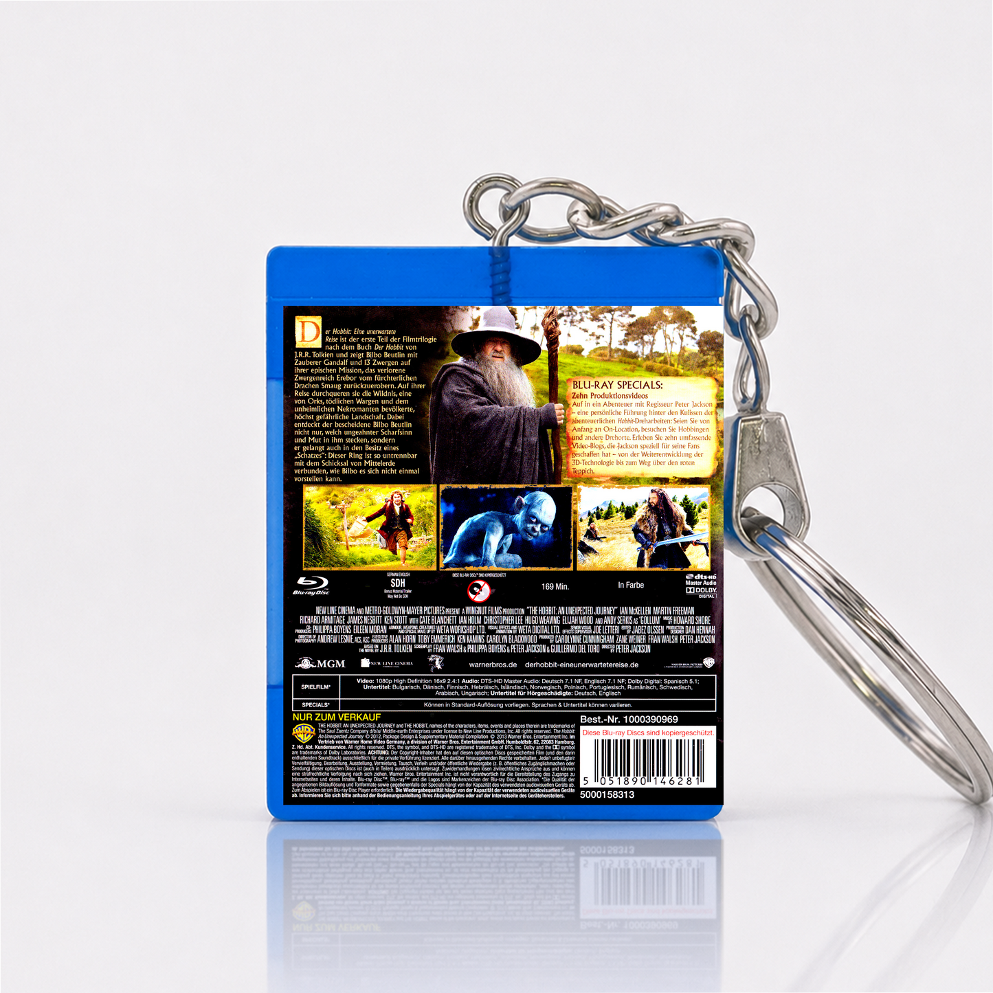 The Hobbit: An Unexpected Journey - Movie Miniature Blu-Ray Case Keychain