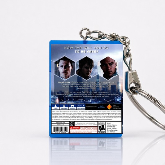 Detroit: Become Human - PS4 Miniatur Spielhülle Schlüsselanhänger
