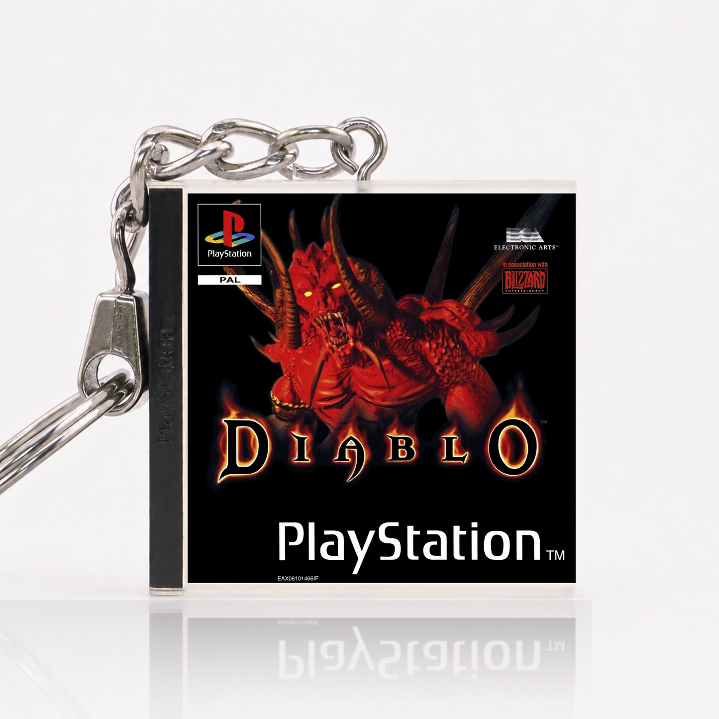 Diablo - PS1 Miniatur Spielhülle Schlüsselanhänger