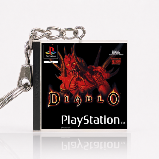 Diablo - PS1 Miniatur Spielhülle Schlüsselanhänger