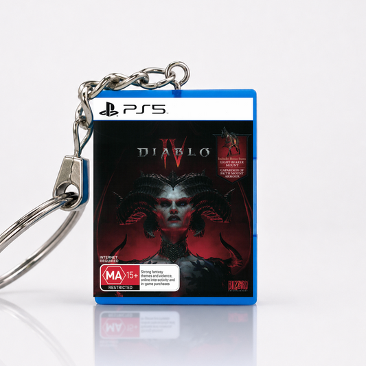 Diablo IV - PS5 Miniatur Spielhülle Schlüsselanhänger
