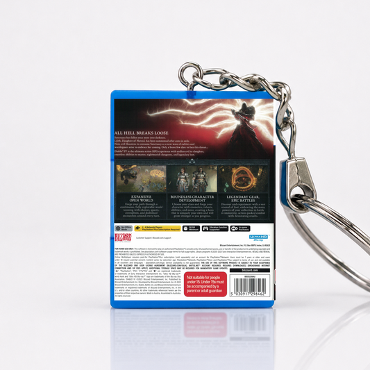 Diablo IV - PS5 Miniatur Spielhülle Schlüsselanhänger