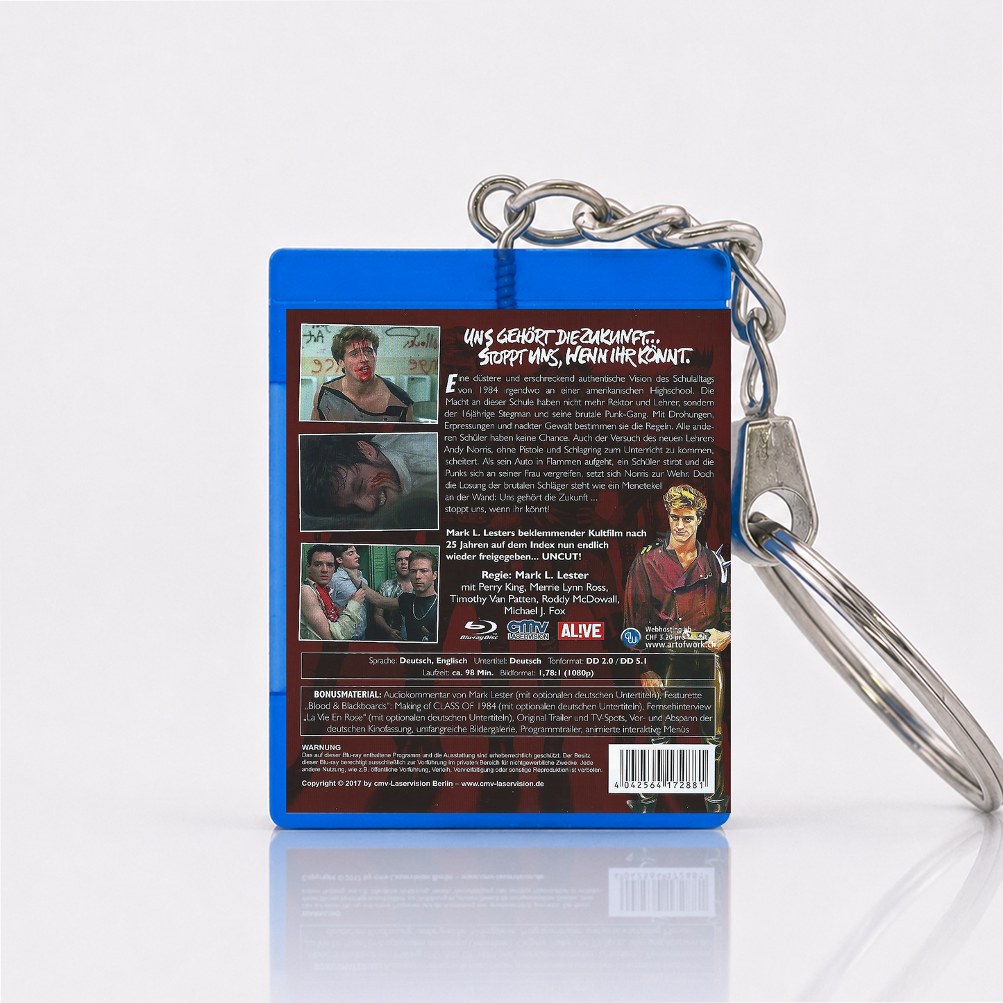 Die Klasse von 1984 - Film Miniatur Blu-Ray Hülle Schlüsselanhänger
